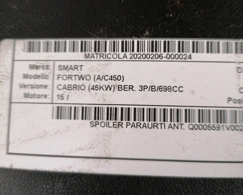 Spoiler paraurti ant smart - spoiler, ant.